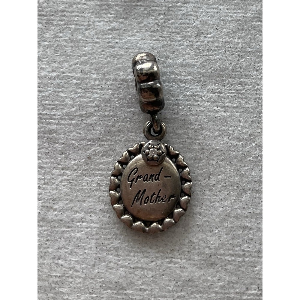 retired Pandora sterling silver "Grand-Mother" dangle charm ALE 925 Sterling Sil